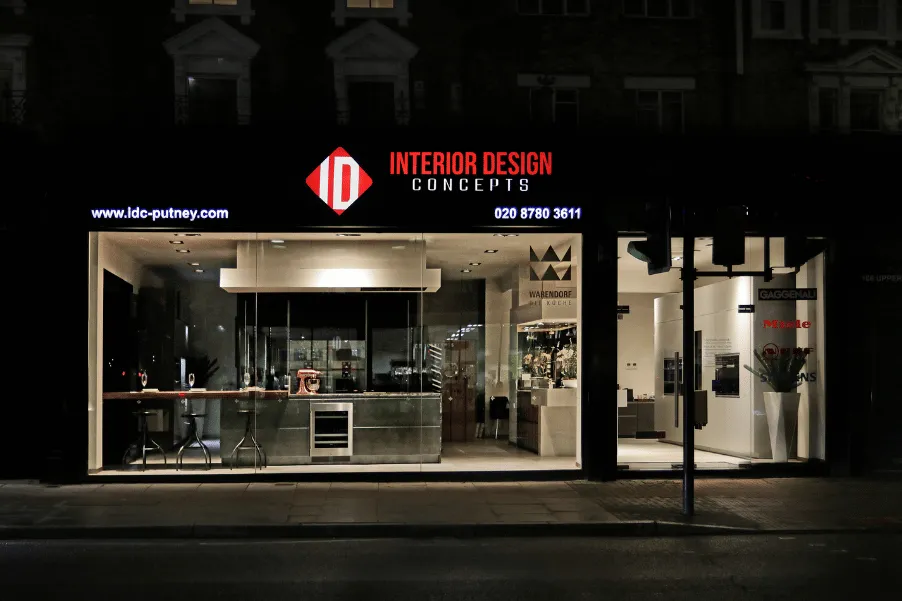 Interior Design Concepts showroom in south west London - shop exterior