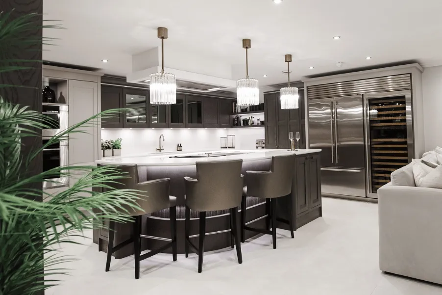 Tec-Lifestyle Kitchen Showroom in Essex with kitchen island