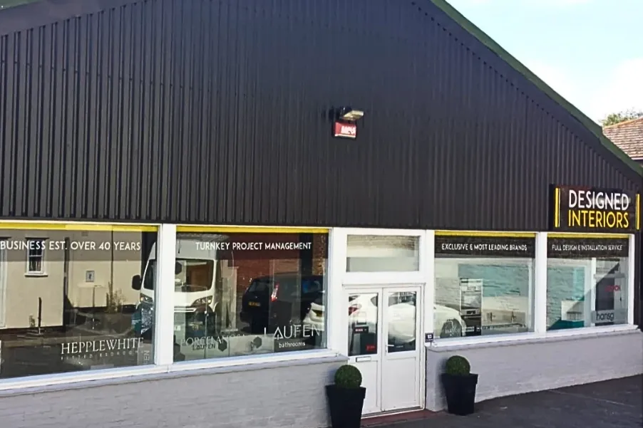 Exterior of Designed Interiors Kitchen showroom in Deal Kent