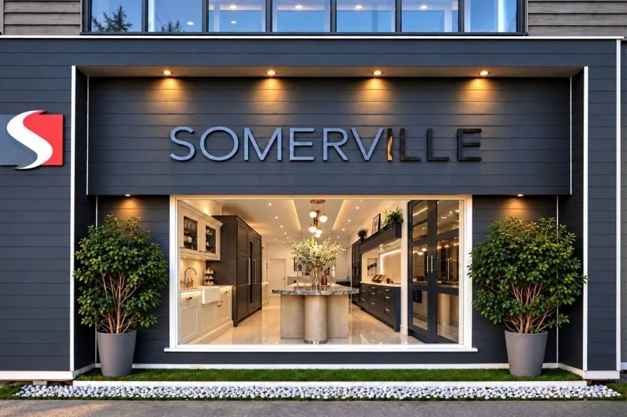 Somerville kitchen showroom in Jersey shop front