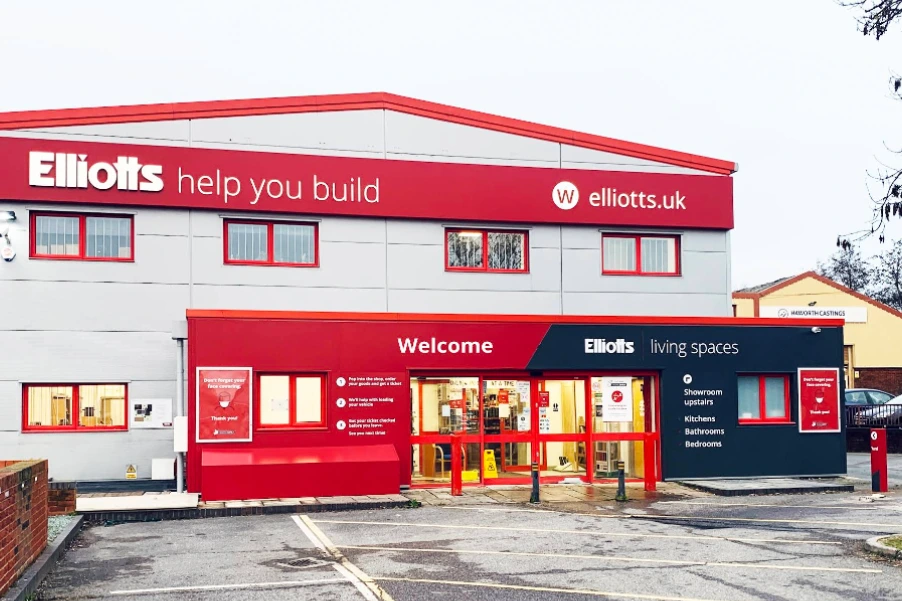 Elliotts Living Spaces kitchen showroom in Romsey exterior